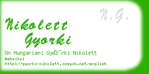 nikolett gyorki business card